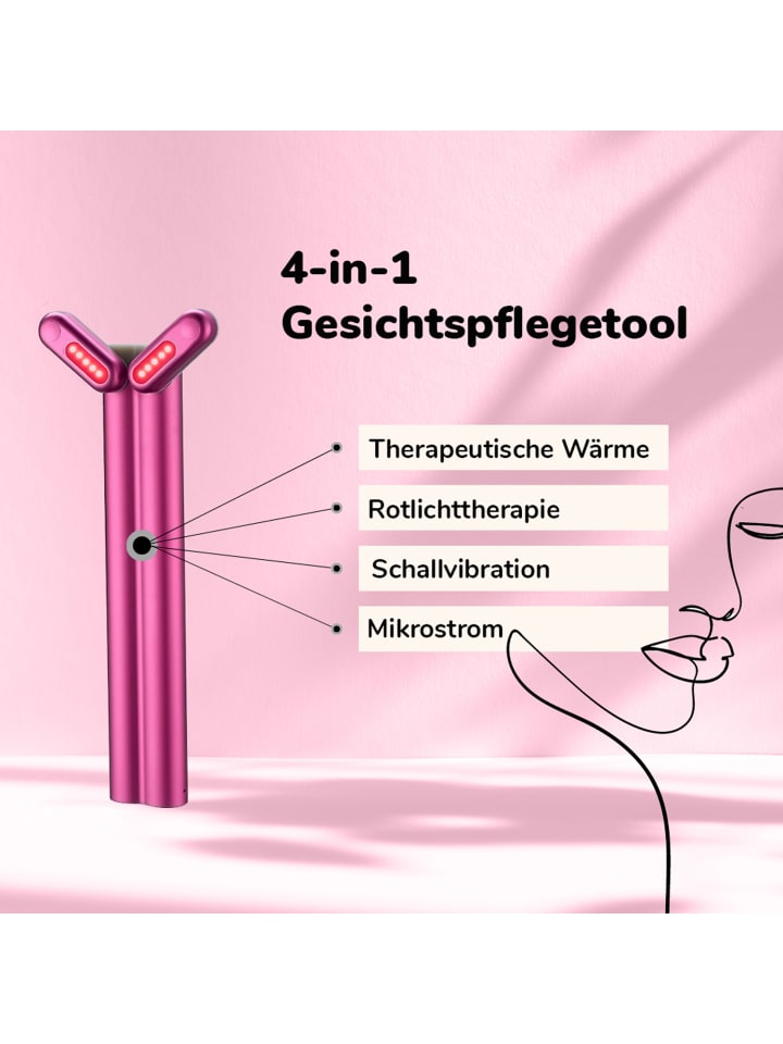 MediaShop Gesichtsmassagegerät DermaWav in Pink günstig kaufen onesize