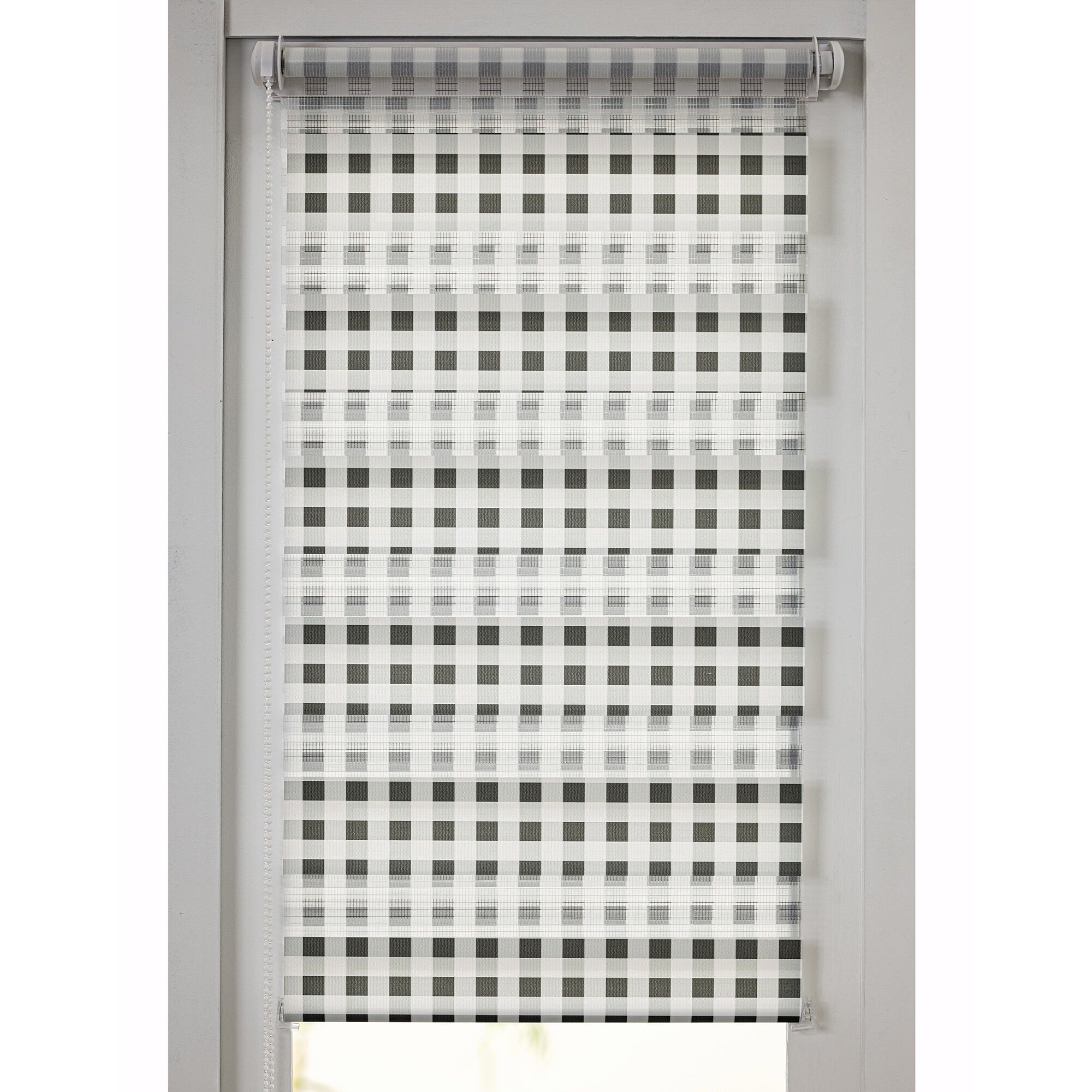 Store jour/nuit motif carreaux vichy