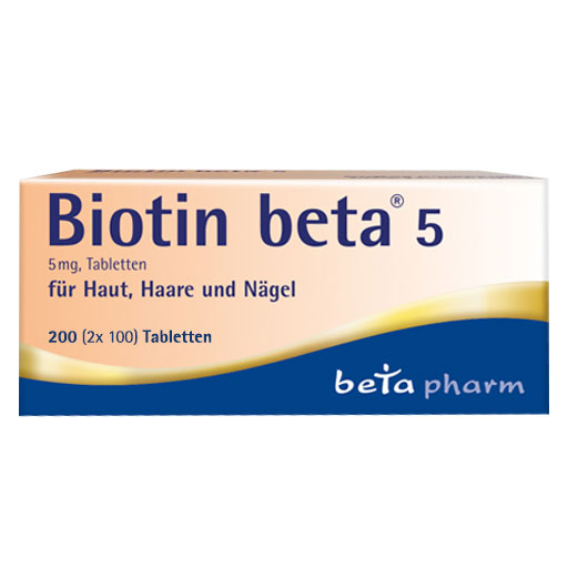 BIOTIN BETA 5 Tabletten  200 St  Tabletten