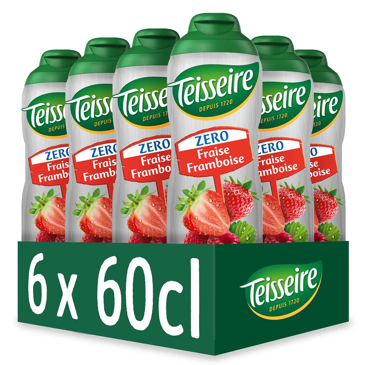 Teisseire Zero Erdbeere-Himbeere 600ml