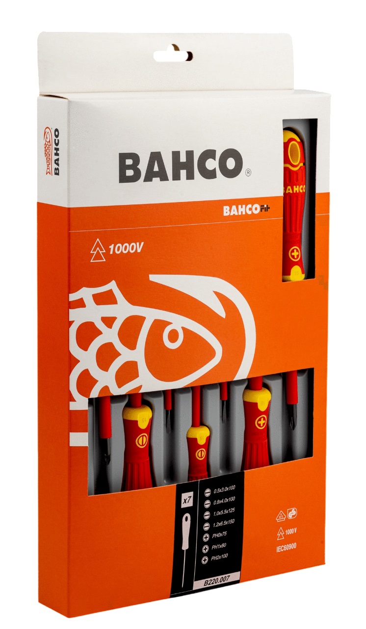 Bahco B220.007 Skrutrekkersett VDE 7-delt