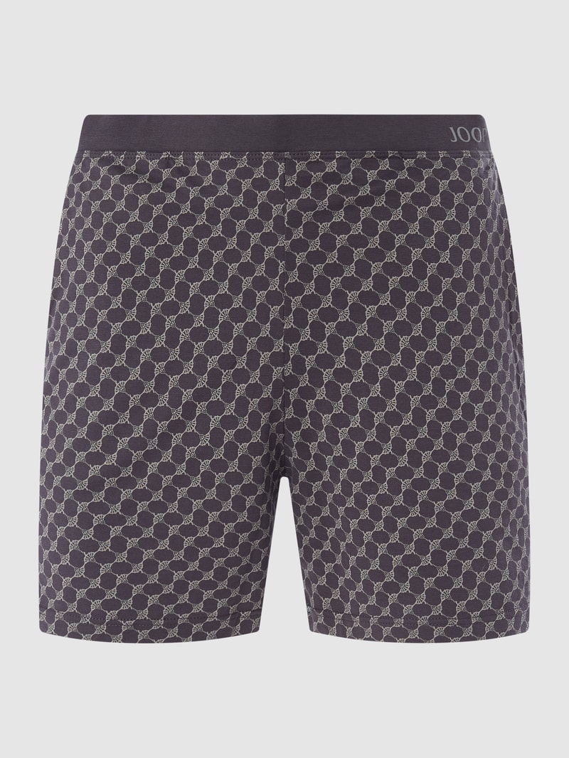 Shorts aus Baumwolle in anthrazit