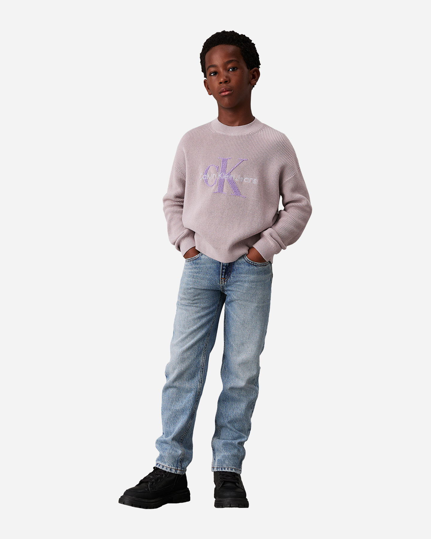 Maglione Calvin Klein Jeans Big Logo Jr IB0IB02219-P41