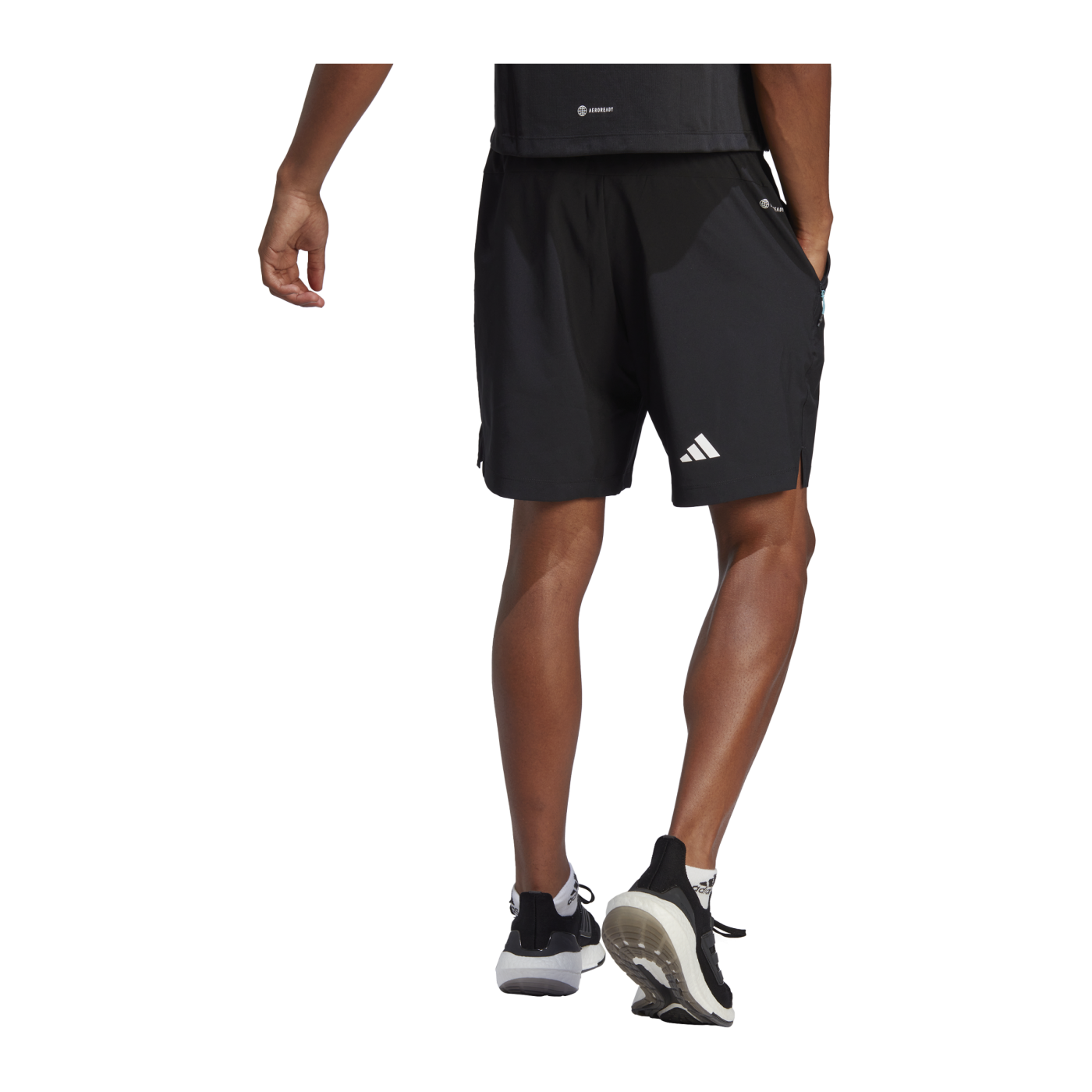 adidas 3Bar Short Schwarz Rot Blau