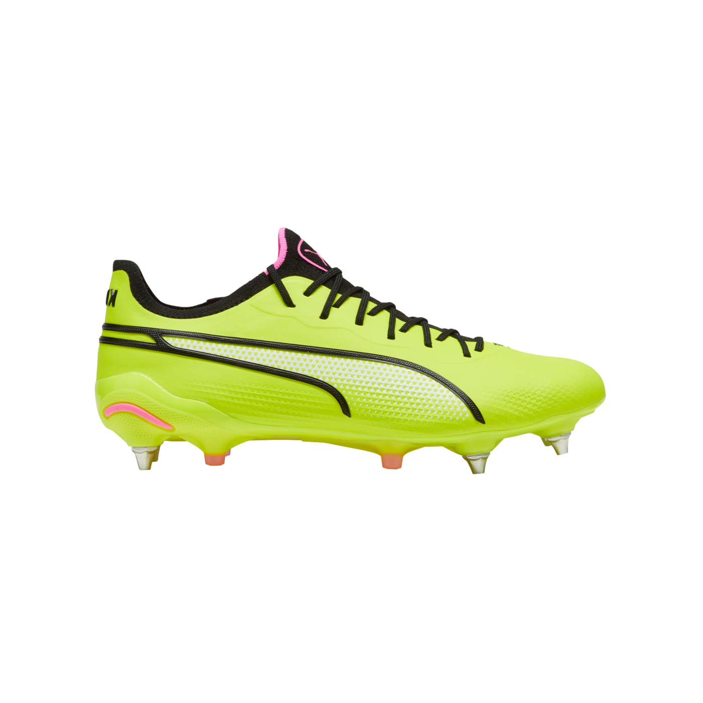 PUMA KING Ultimate MxSG Gelb Schwarz Pink F03