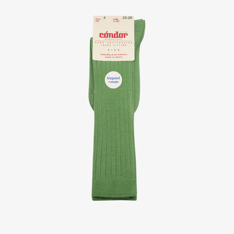 rib kniestrümpfe - Grün