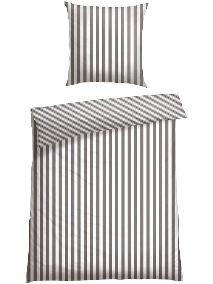 Schiesser Renforcé-Bettwäsche-Set in Taupe günstig kaufen
