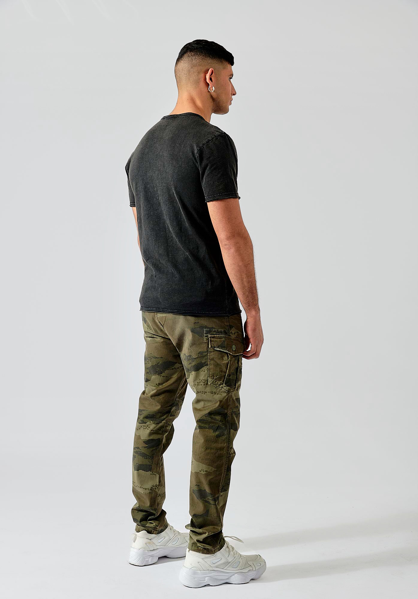 NORT   T-shirt noir homme 100% coton