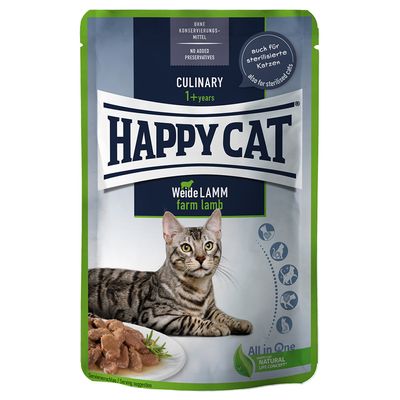 Sparpaket Happy Cat Pouch Meat in Sauce 24 x 85 g