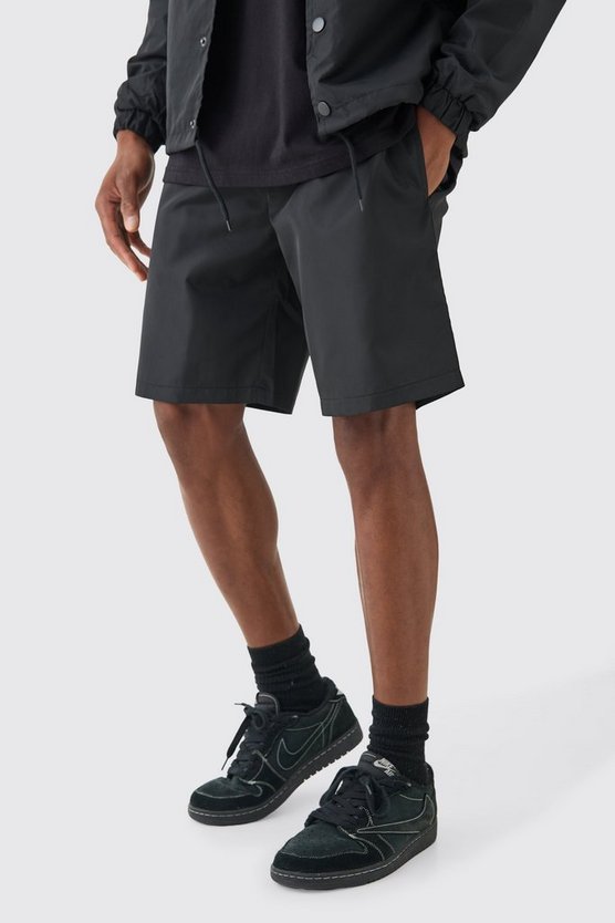 Komfort Nylon Shorts mit elastischem Bund