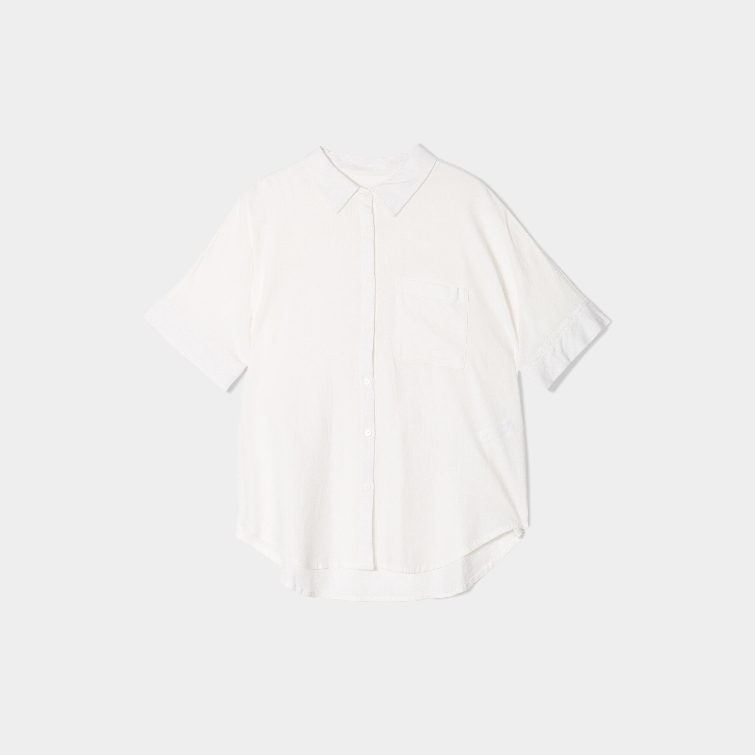 Chemise manches courtes ecru femme | Cache Cache