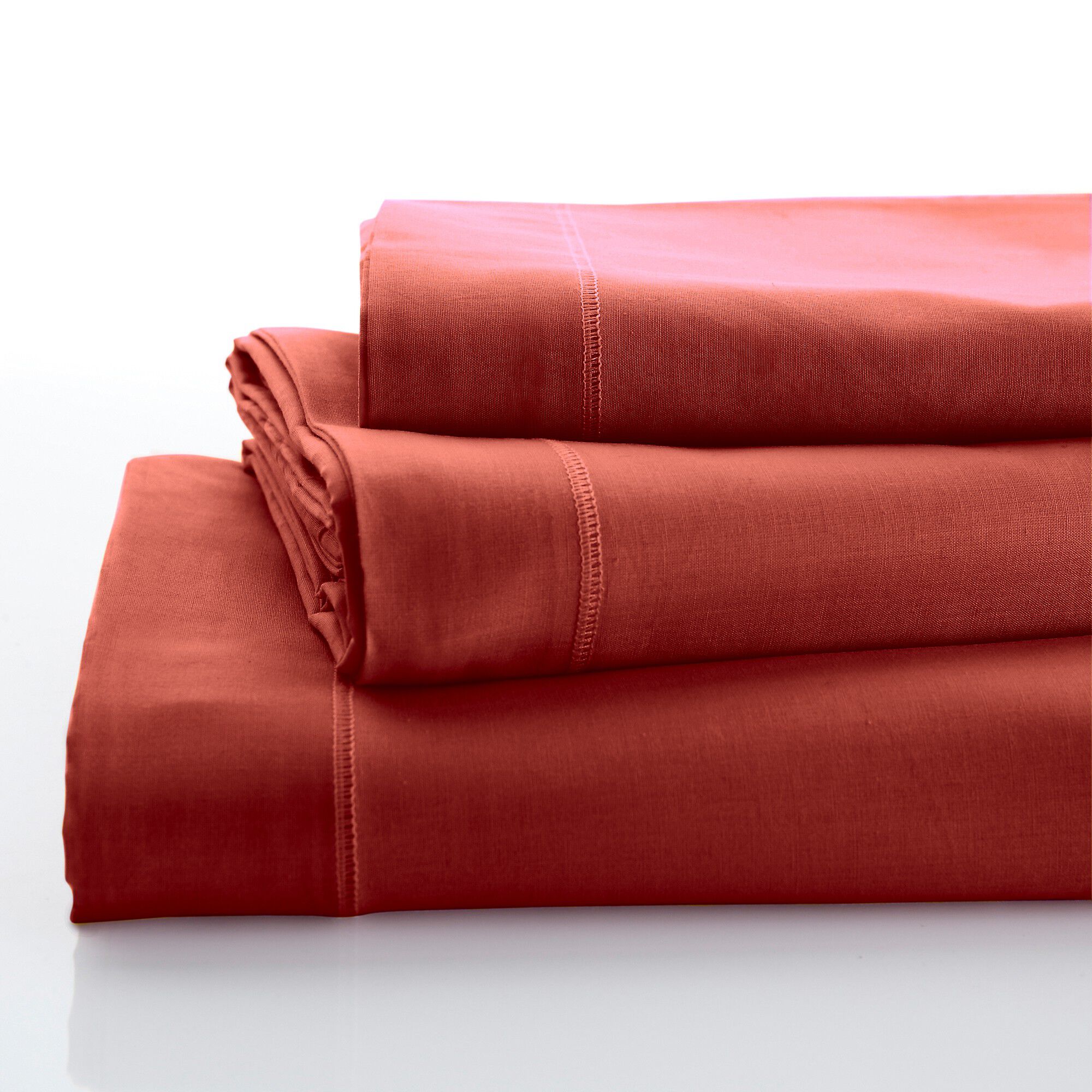 Linge de lit uni polyester-coton Colombine
