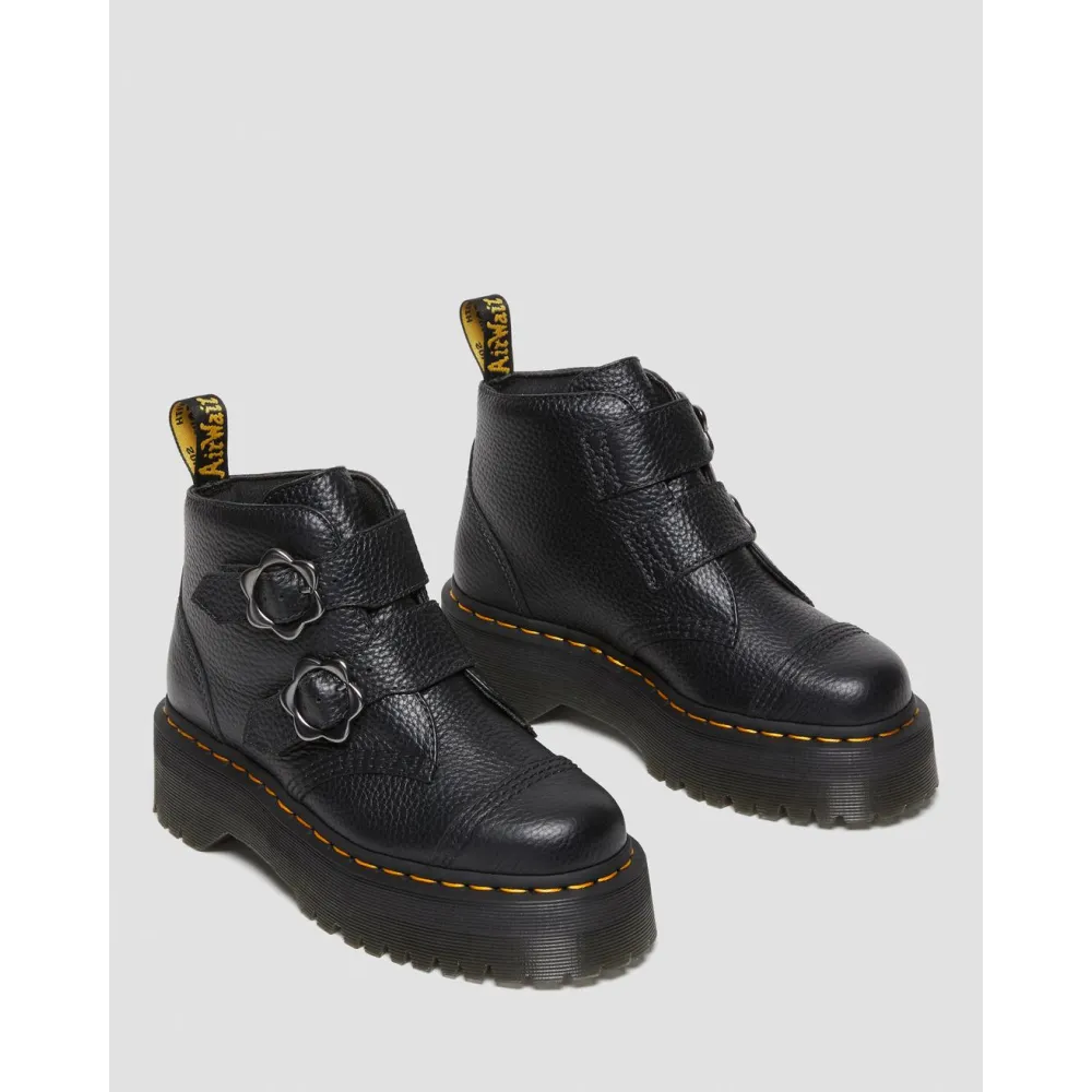Dr. Martens Devon Flower Buckle Leather Boots 27642001 / schwarz