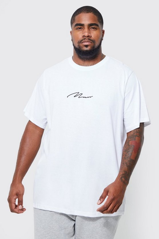 Plus Man Signature Rundhals T-Shirt