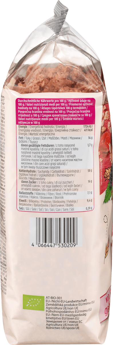 Müsli Crunchy, Beeren, 500 g