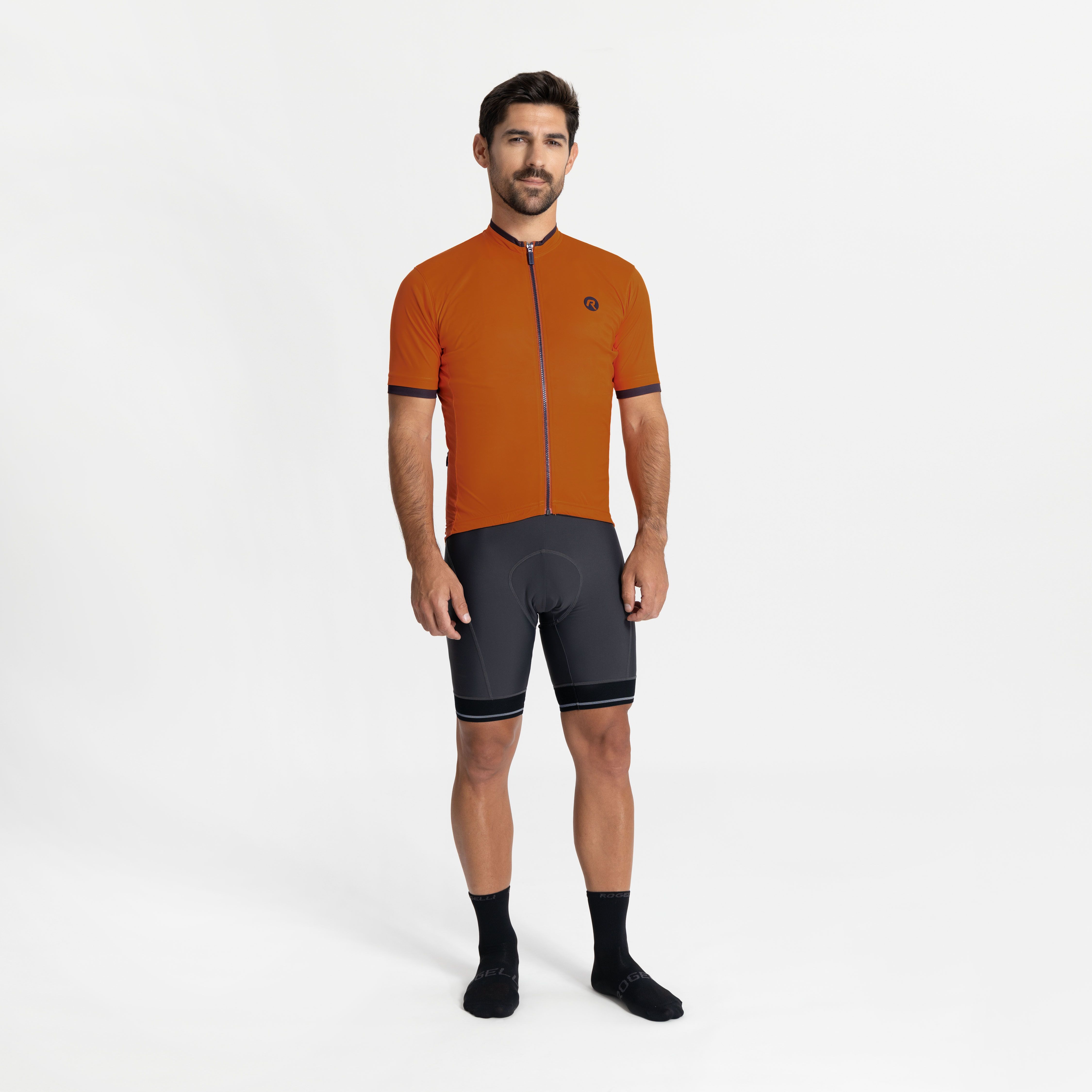 Rogelli Essential Kupfer Herren Radtrikot Kurzarm