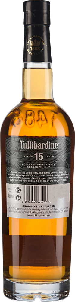 Tullibardine Scotch Whisky Single Malt 15 YO 0,7 Liter im Geschenkkarton