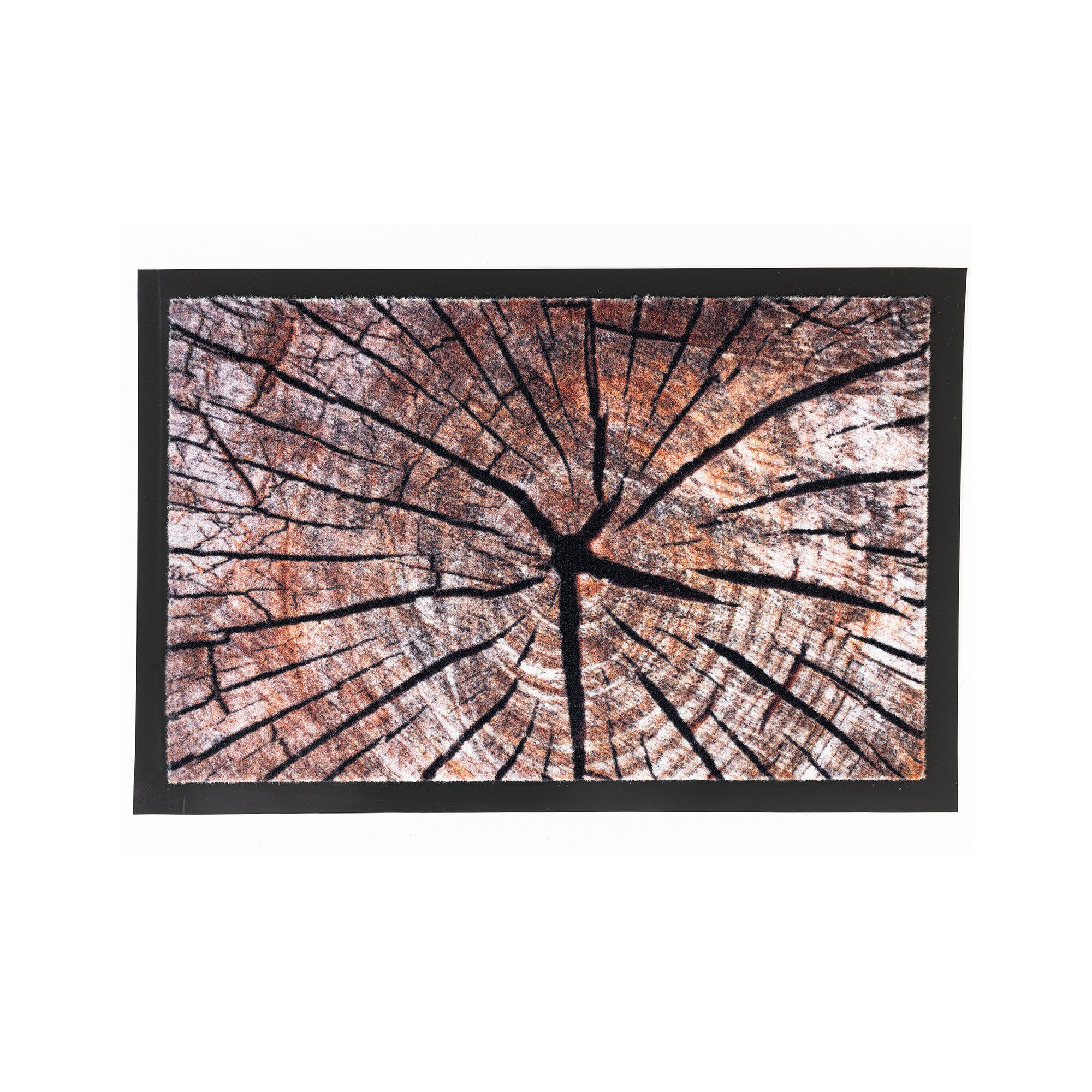 Tapis anti-poussière rondin de bois