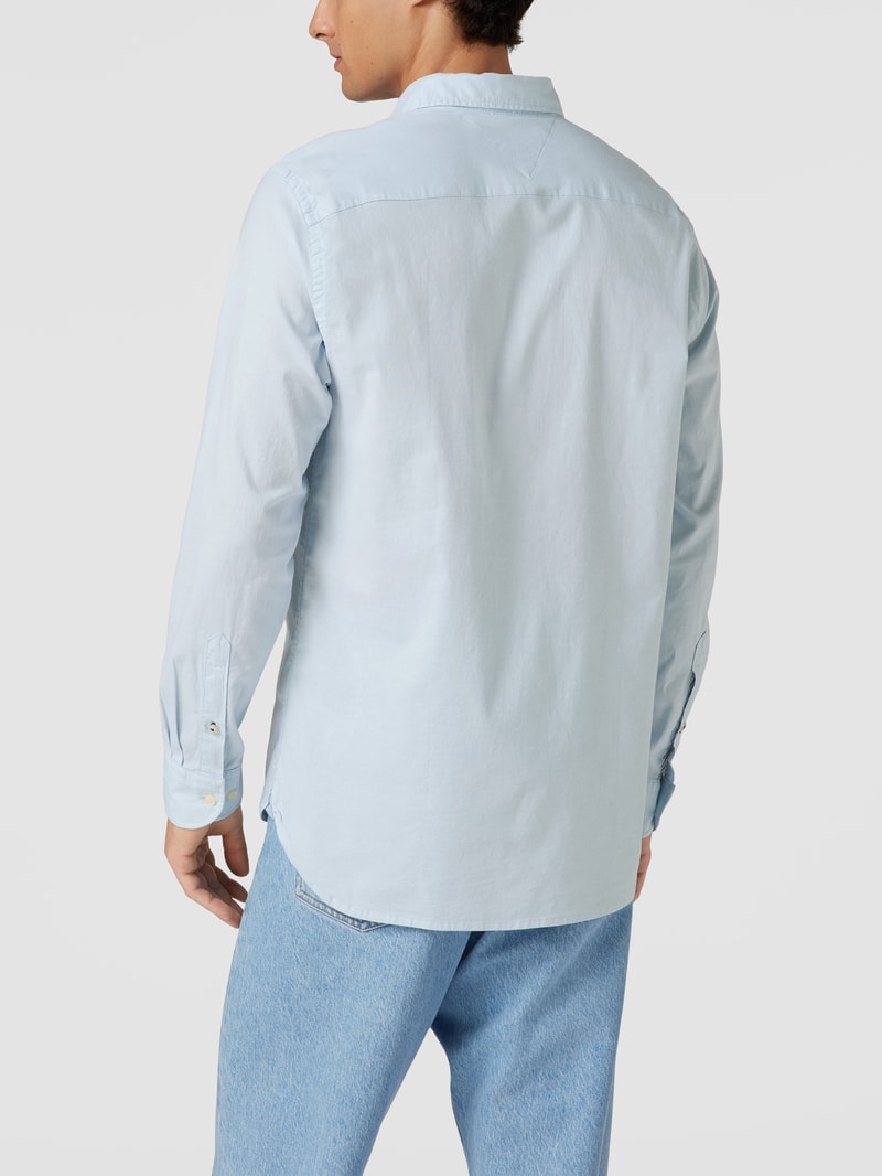 Freizeithemd mit Button-Down-Kragen Modell 'OXFORD' in hellblau