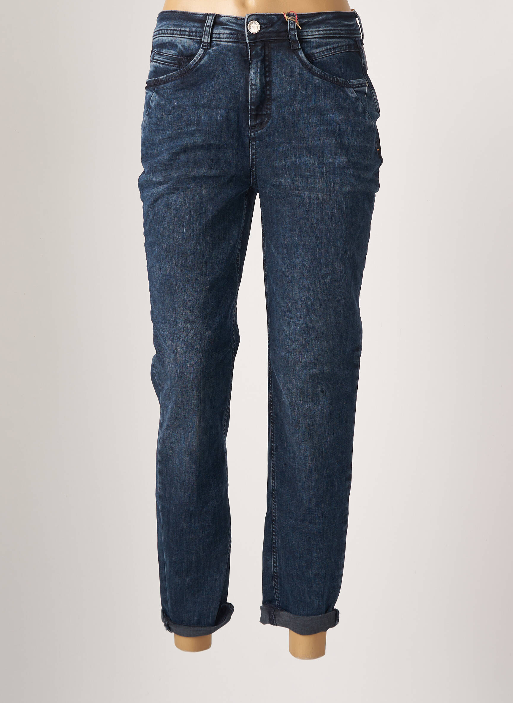 Street One Jeans Coupe Slim Femme couleur bleu