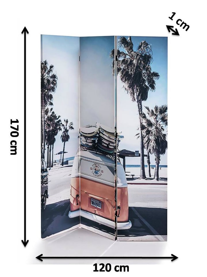 kobolo Paravent CALIFORNIA in Rosa günstig kaufen onesize