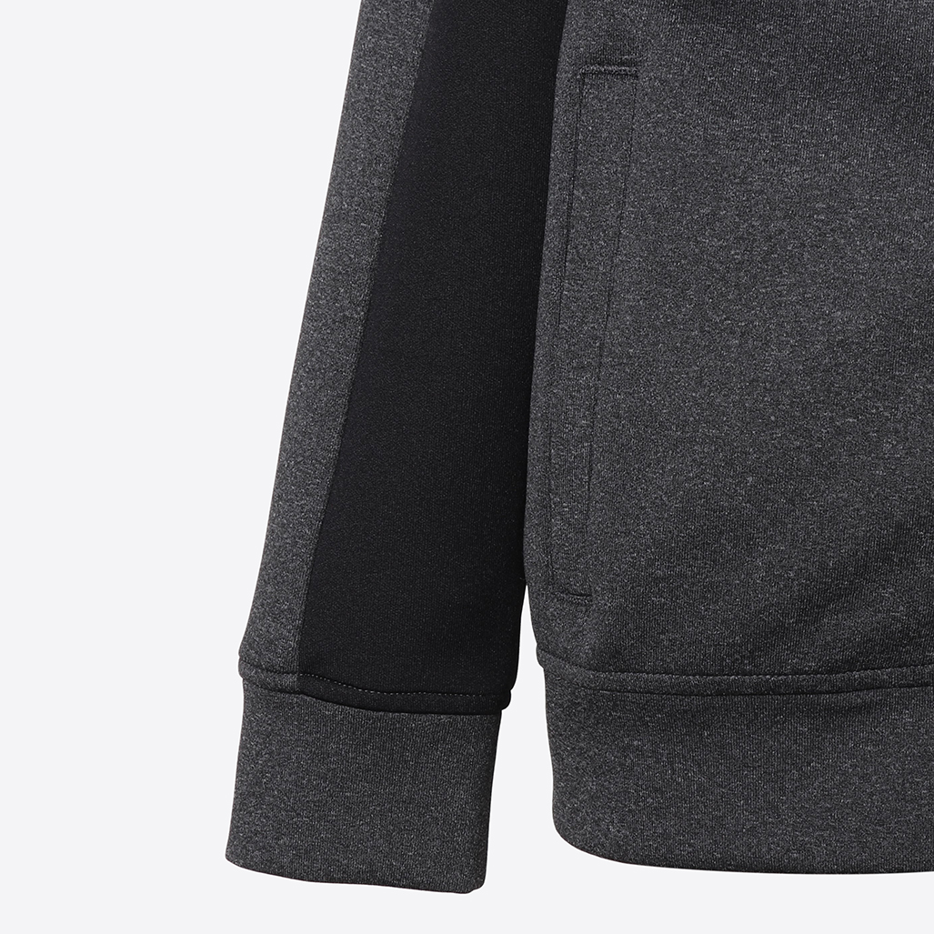 EMILE  Sweat zippé noir et gris garçon