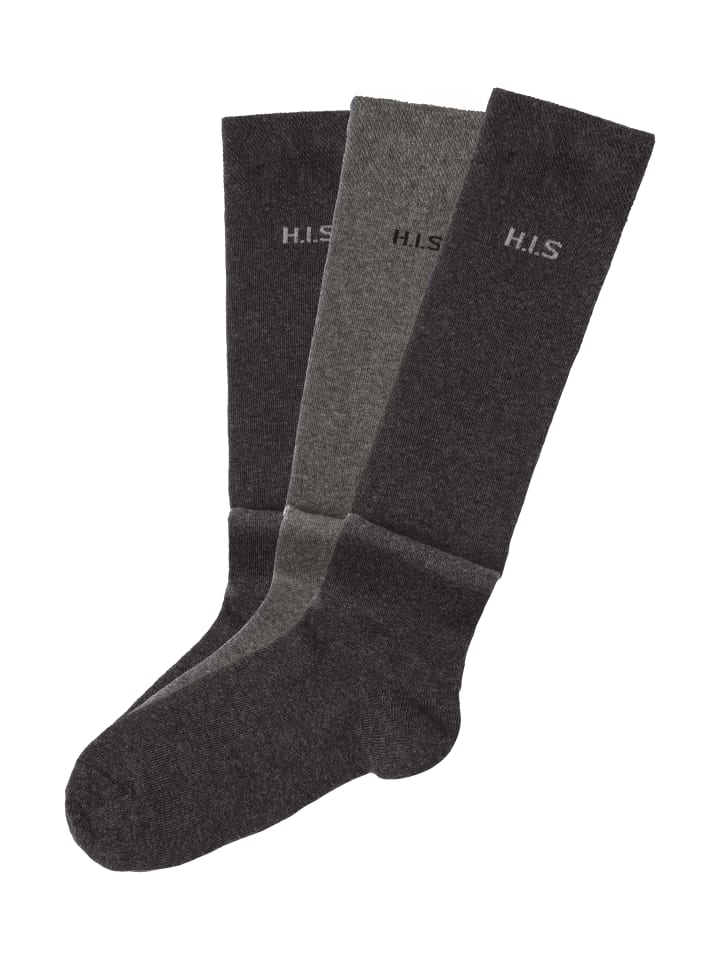 H.I.S Kniestrümpfe in anthrazit-grau günstig kaufen
