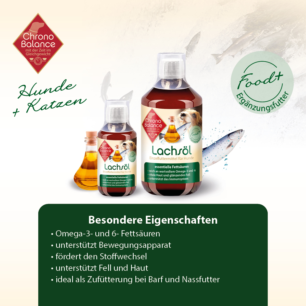 ChronoBalance Ergänzungsfutter & Aufzucht ChronoBalance Lachsöl 100 ml