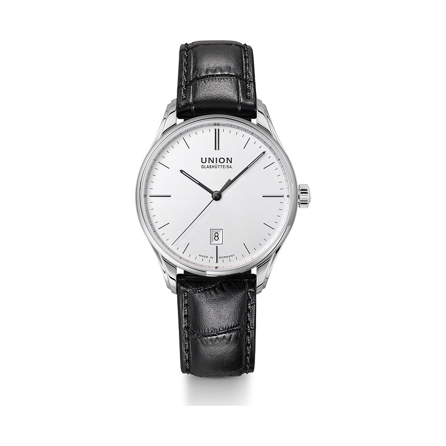 Union Glashütte Herrenuhr Viro Datum 41 mm