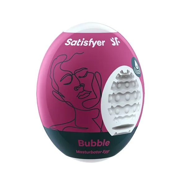Satisfyer Masturbator Æg 3-delt Sæt Bubble