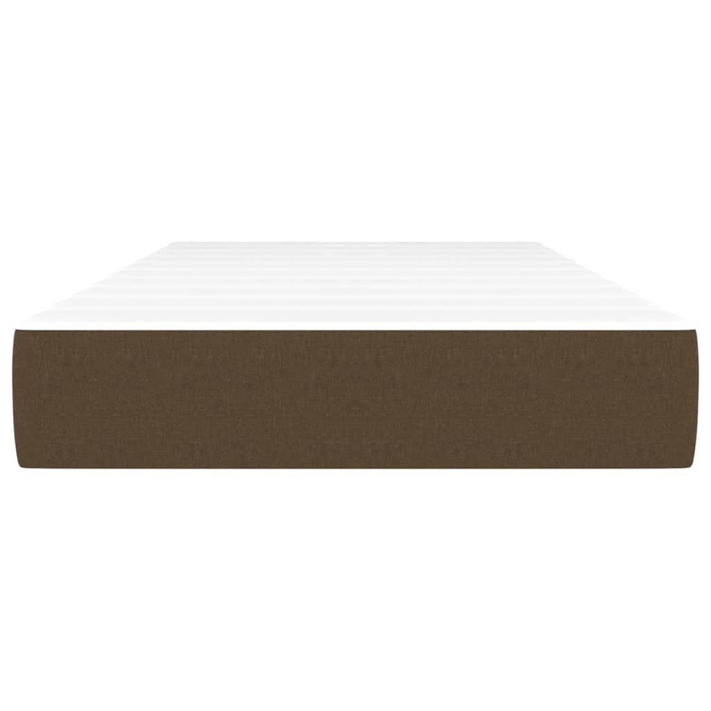 Boxspringmatratze Taschenfederkernmatratze Dunkelbraun 80x200x20 cm Stoff, vidaXL, 20 cm hoch