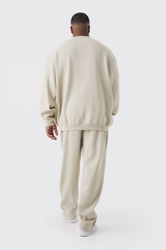 Plus Jogginghose mit geteiltem Saum