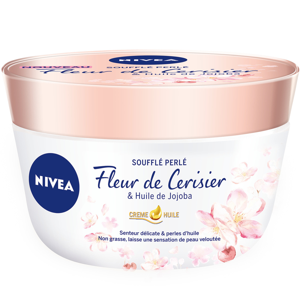 nivea Baume Soufflé Perlé Huile de Jojoba et Fleur de Cerisier Baume plaisir corps lait-huile
