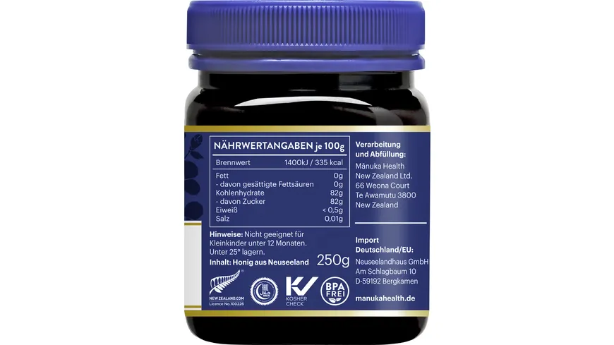 Manuka Health Manuka Honig MGO400+ 250 g