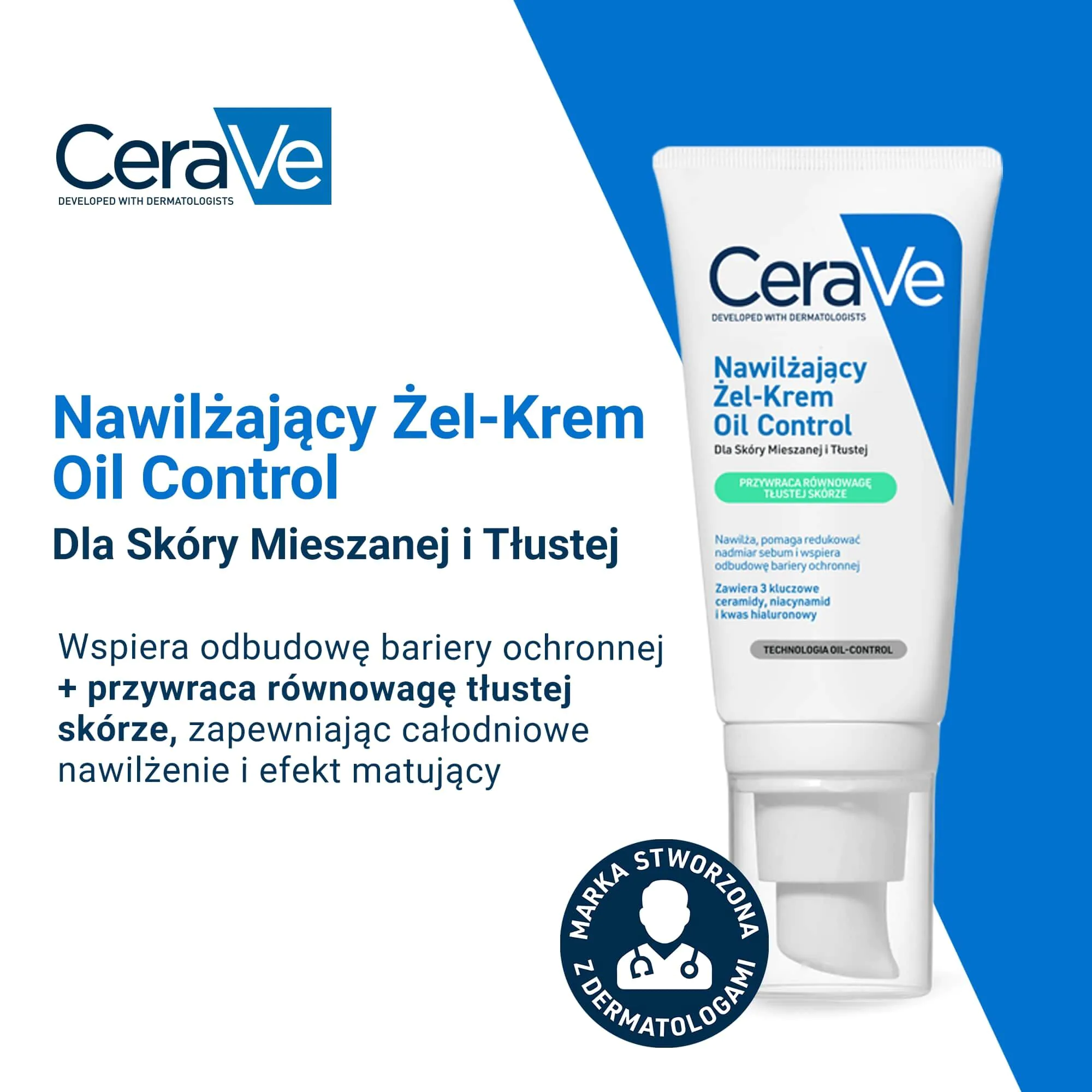 Cerave Oil Control hidratantna gel-krema za kombinovanu i masnu kožu