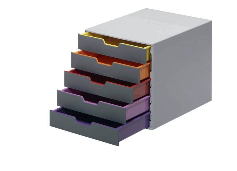 DURABLE Varicolor Schubladenbox Acrylnitril-Butadien-Styrol Mehrfarbig 5 Schübe 29,2 x 35,6 x 28 cm