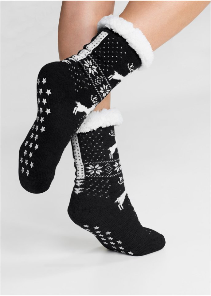 Kuschelsocken mit Teddyfutter