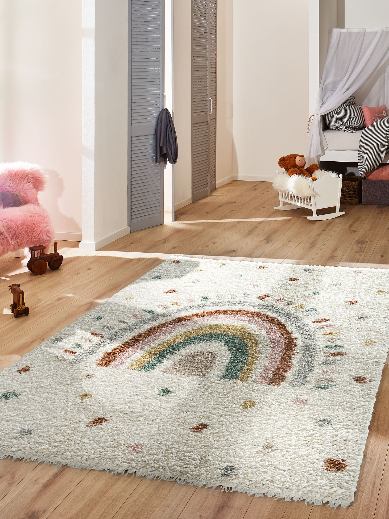 Colori Kinder-Teppich, Hellbeige