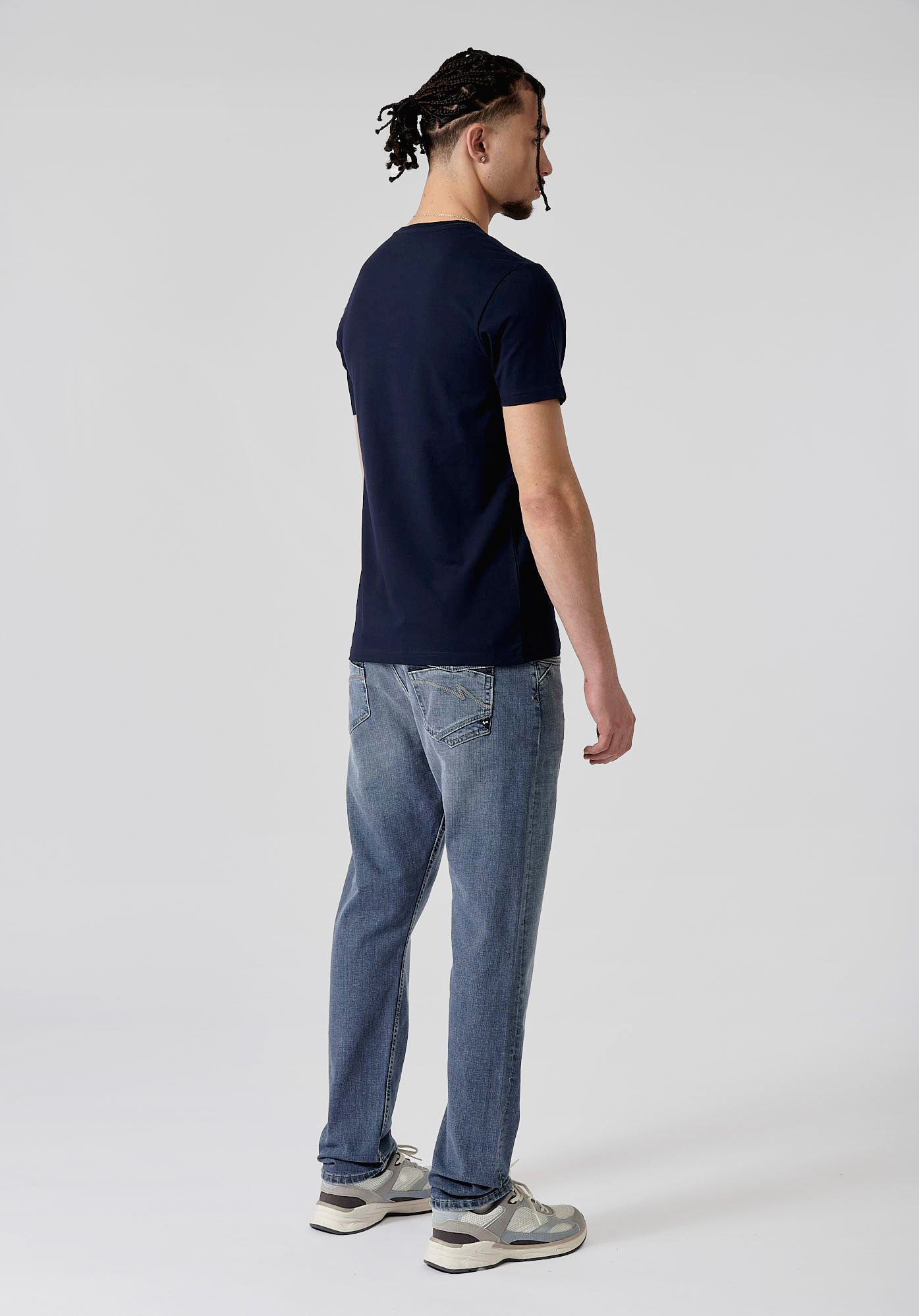 NIRAJ  T-shirt bleu homme