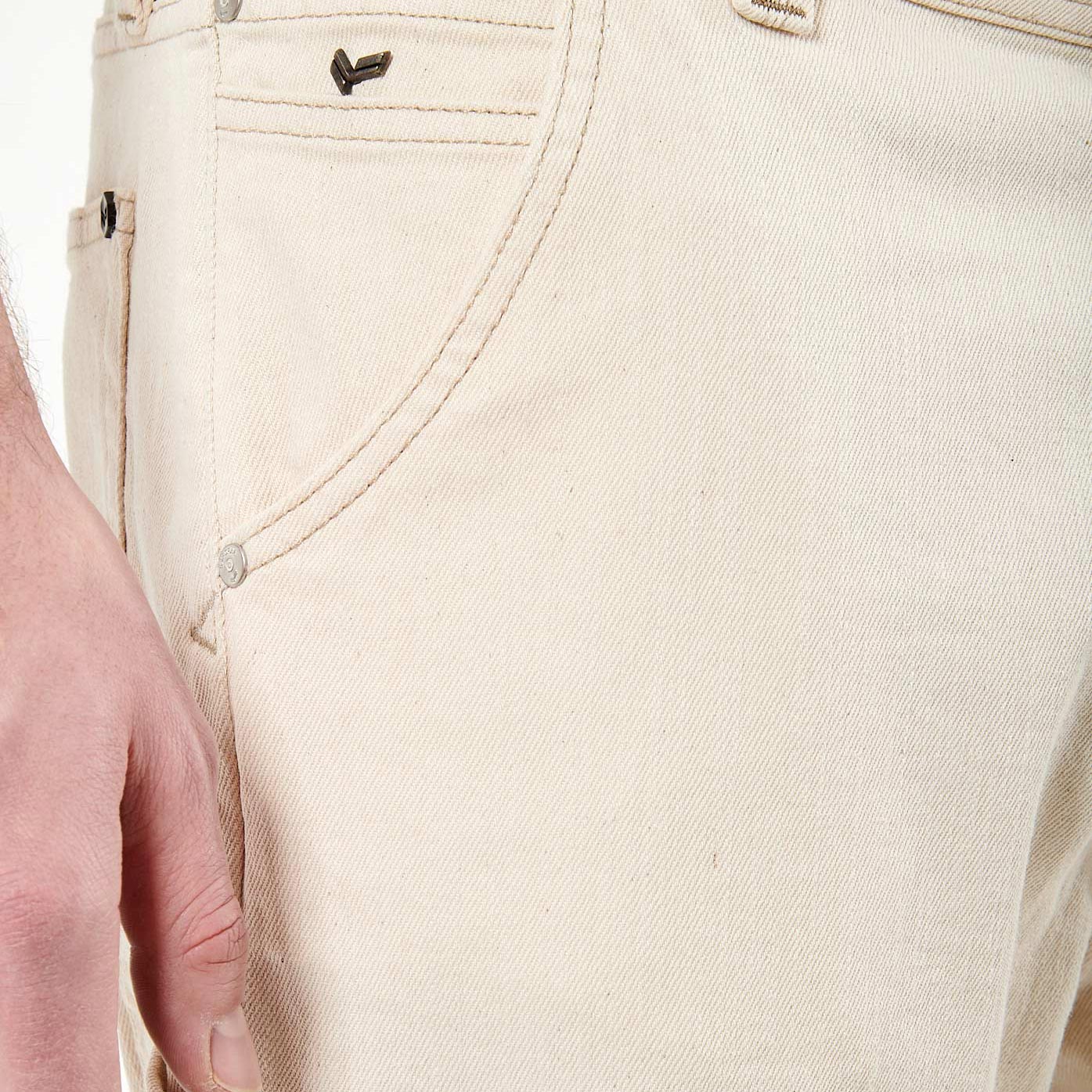 EARL   Jean relaxed beige Homme