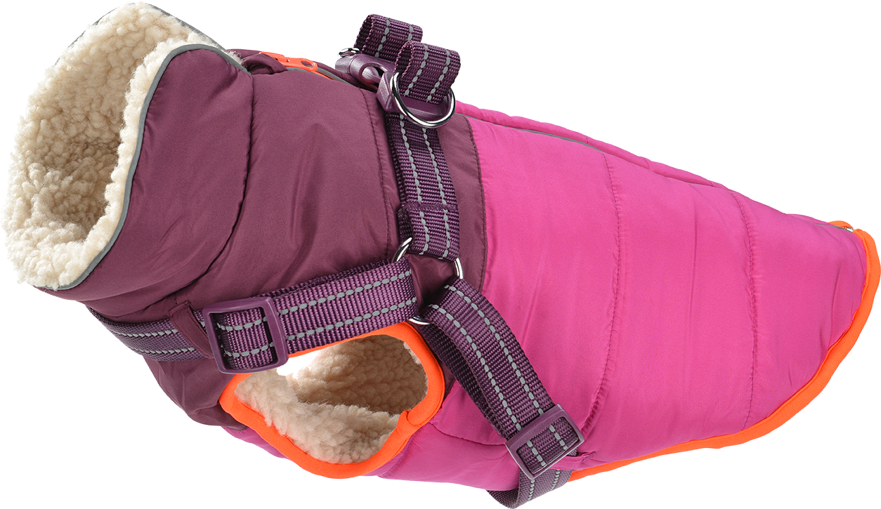 AniOne Hundegeschirre AniOne Wintermantel mit Geschirr Polly 54 cm