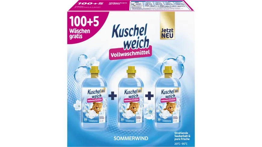 Kuschelweich Vollwaschmittel Sommerwind Maxipack 5.78 l