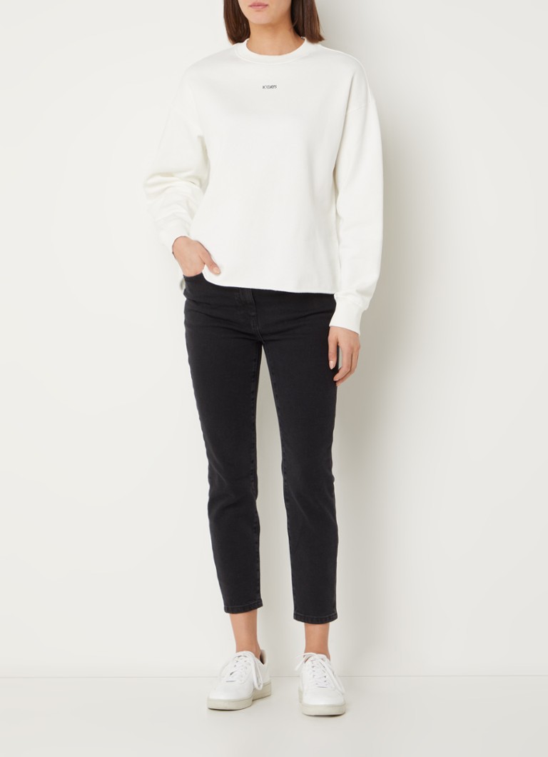 Maglione 10DAYS in cotone biologico con logo ricamato