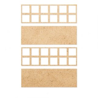 Kromlech Bases - Infantry 6x2 Square Base Converter Trays (2)
