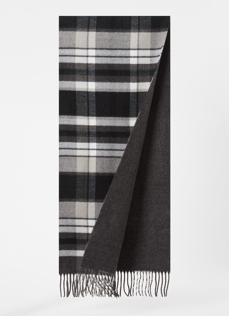Sciarpa Osburn di Dune London, a quadri e con frange, 180 x 35 cm