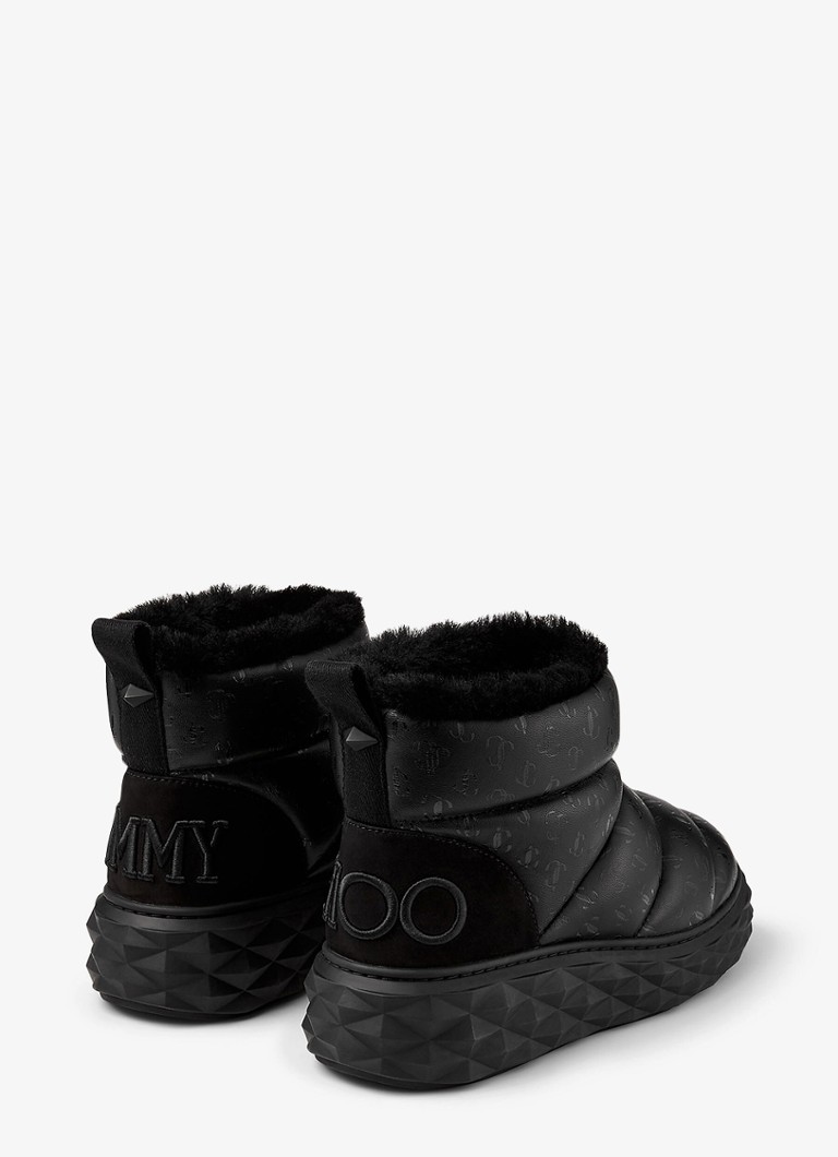Ghete Jimmy Choo Xan din piele cu logo
