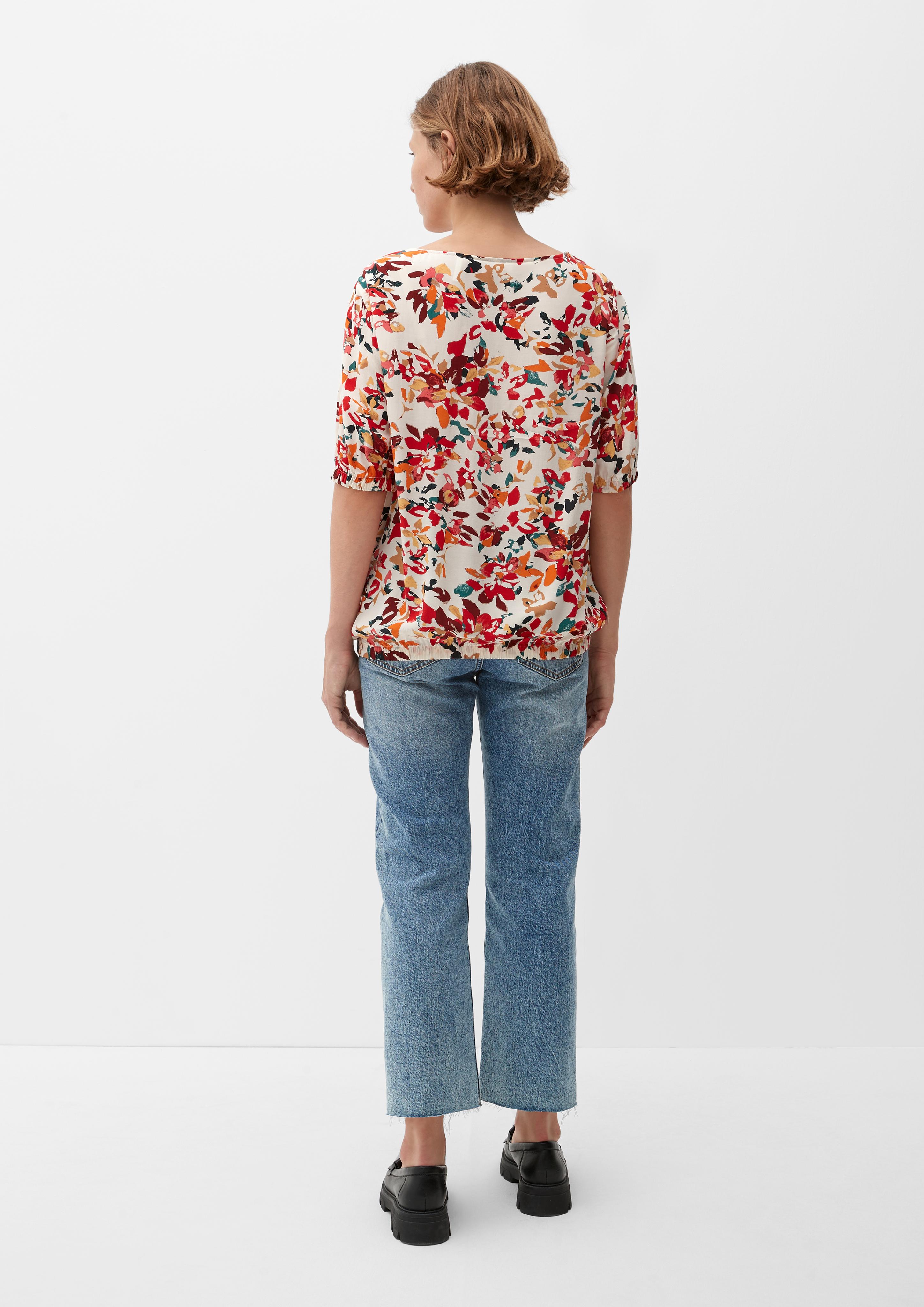 Blusenshirt mit Allovermuster  2123874-81A0