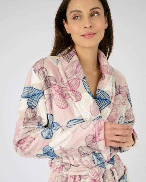 Robe de chambre maille douce et chaude imprimée Thermolactyl