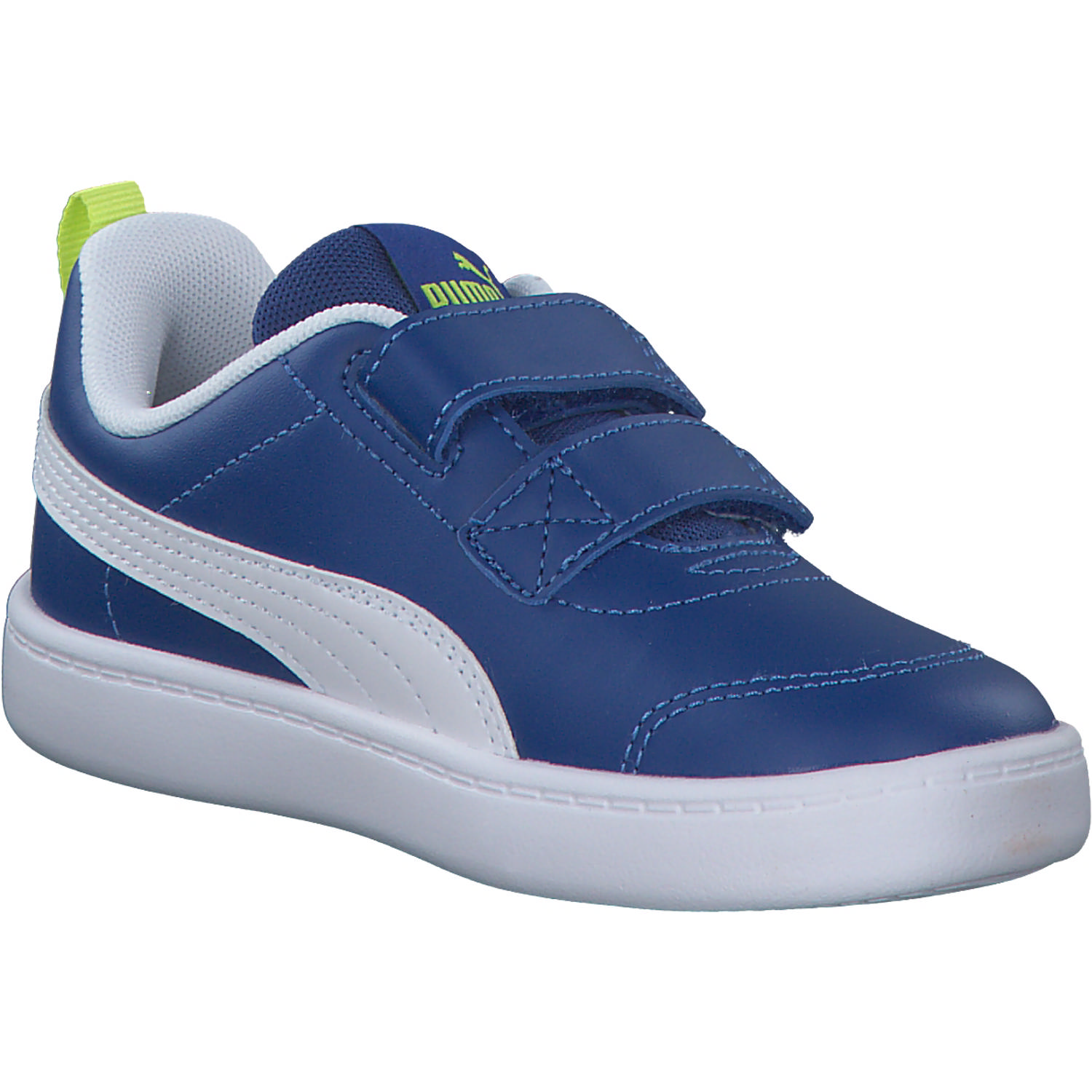 Puma Courtflex v2 V Inf 371544, Sportliche Slipper, Kinder, Blau