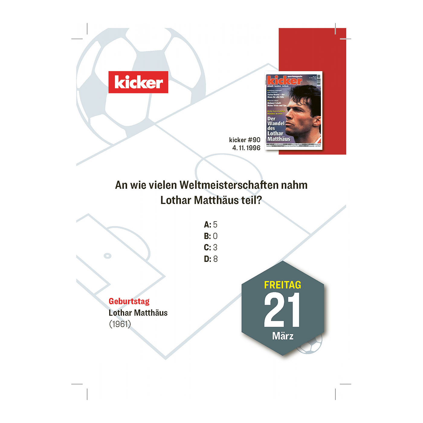 kicker - Der große kicker Quiz-Kalender 2025